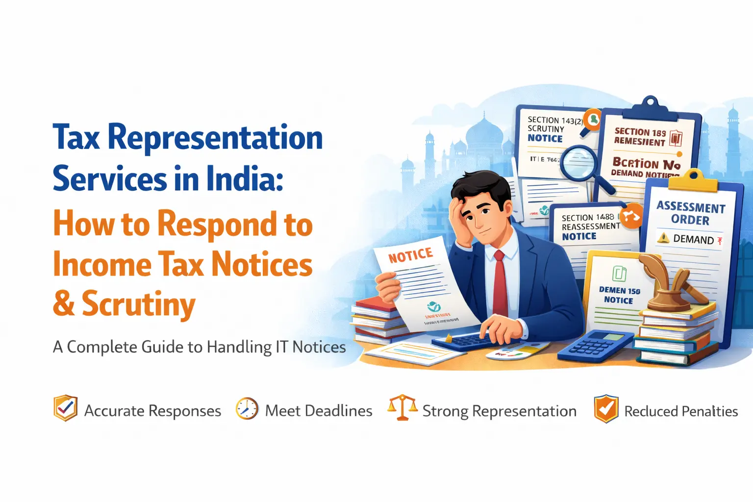 Income Tax Notice: Types, How to Respond, Scrutiny Under 143(2) & Tax Representation